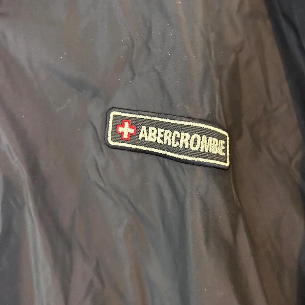 Abercrombie Fleece Lined Reversible Jacket Mens Black Full Zip Outerwear xl/2xl‎